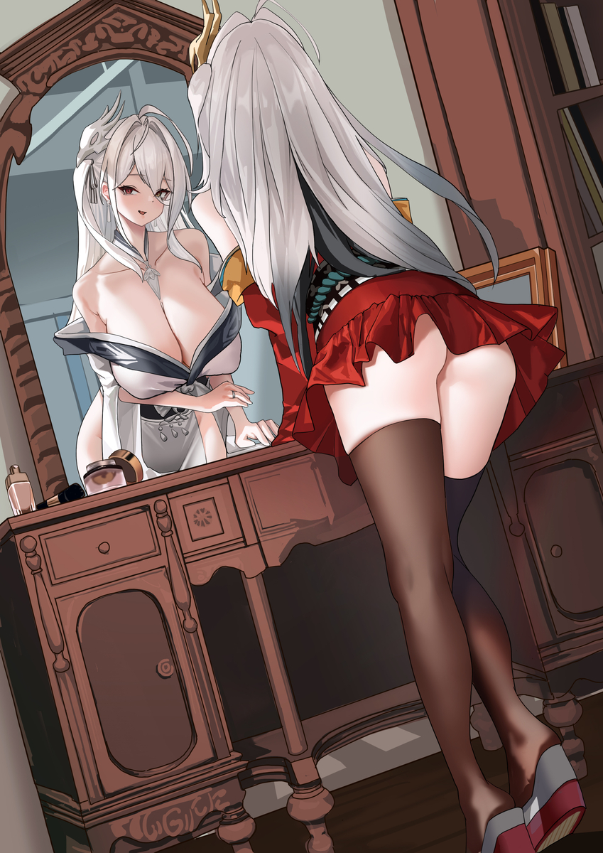 This is a pixiv picture whose title is cos and play.