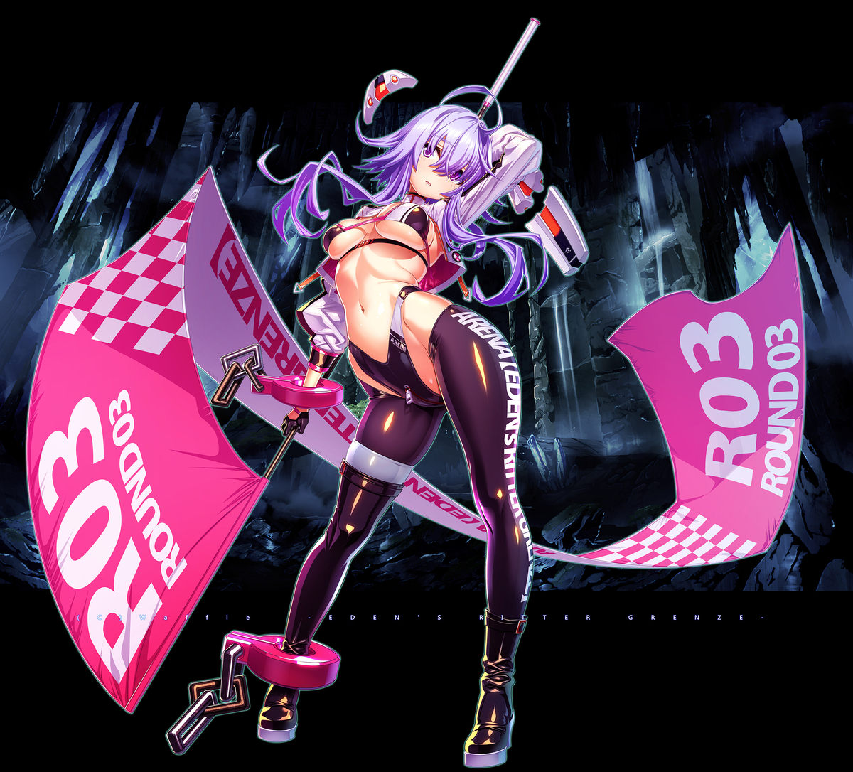 This is a pixiv picture whose title is ソーシャルゲーム『エデンズリッターグレンツェ』.