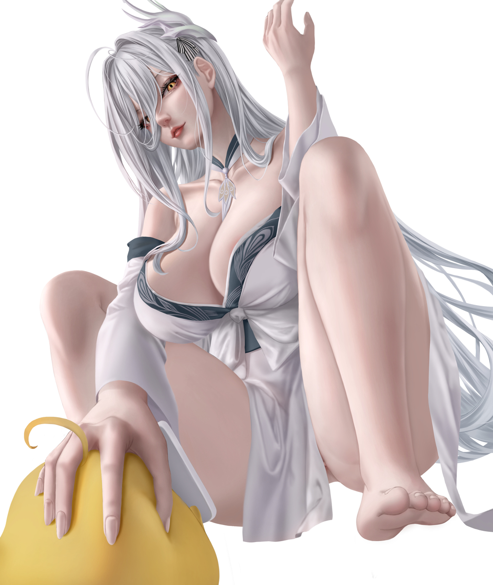 This is a pixiv picture whose title is 白凤 （䳆） IJN Hakuhō 白鳳.