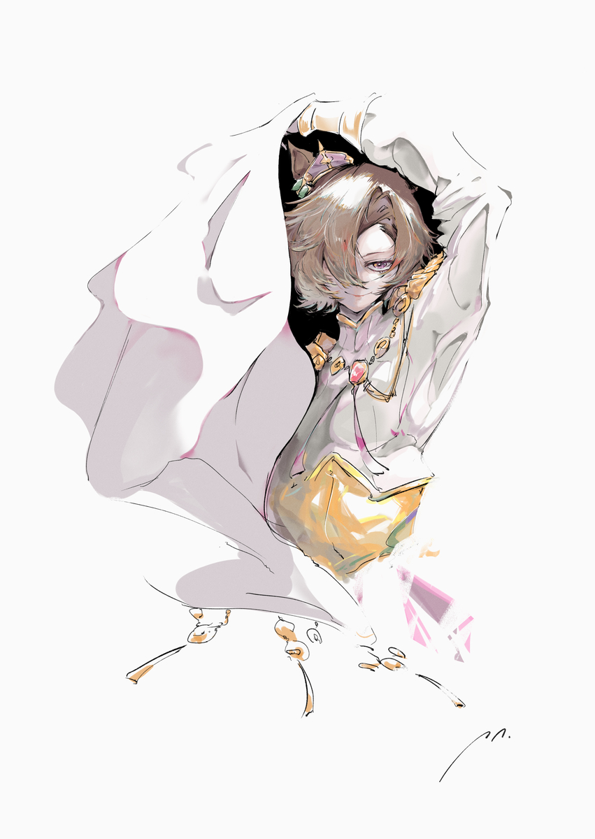 This is a pixiv picture whose title is 歌劇王.