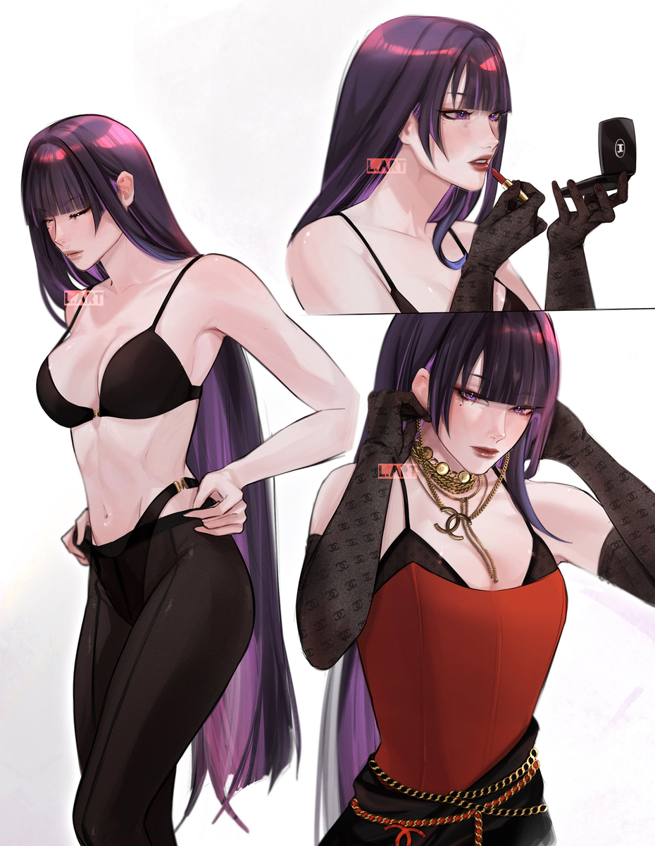 This is a pixiv picture whose title is Getting ready #Ei 💄✨.