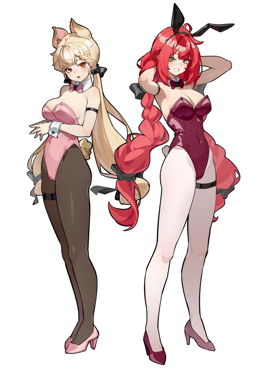 This is a pixiv picture whose title is 来点兔女郎.