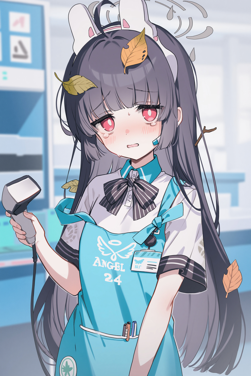 This is a pixiv picture whose title is 店員ミユ.