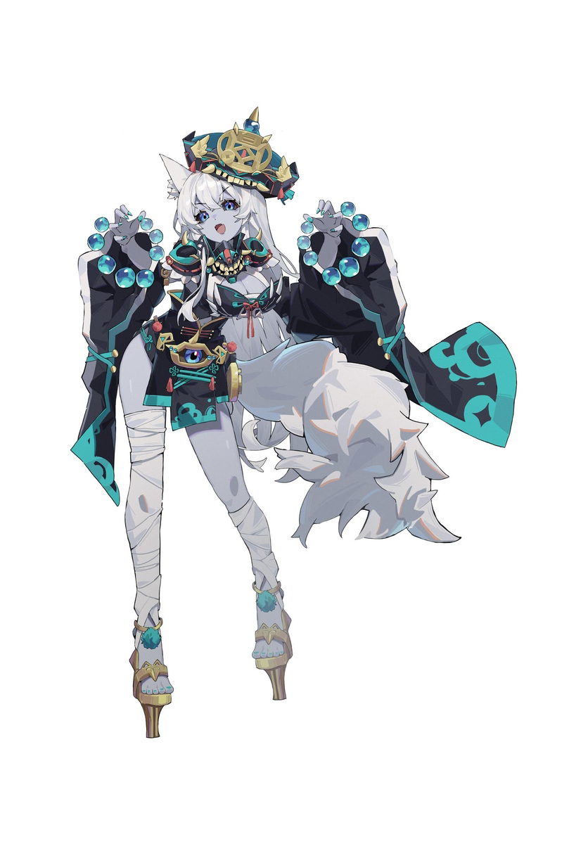 This is a pixiv picture whose title is 僵尸狼.