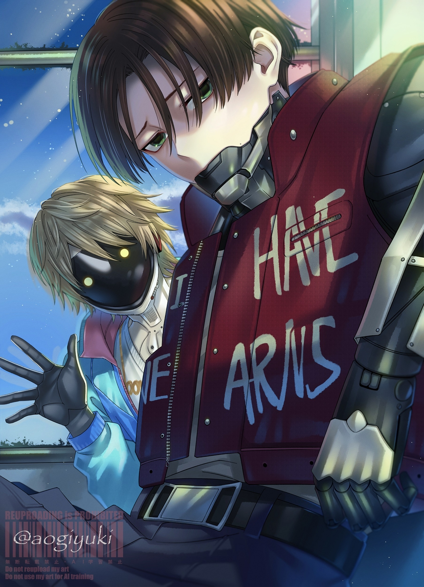 This is a pixiv picture whose title is 『カート＆マックス』.