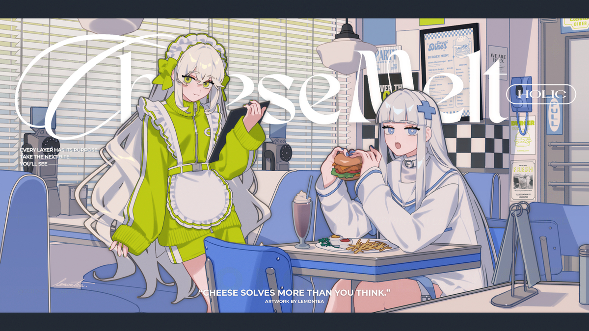 This is a pixiv picture whose title is Cheese Melt.