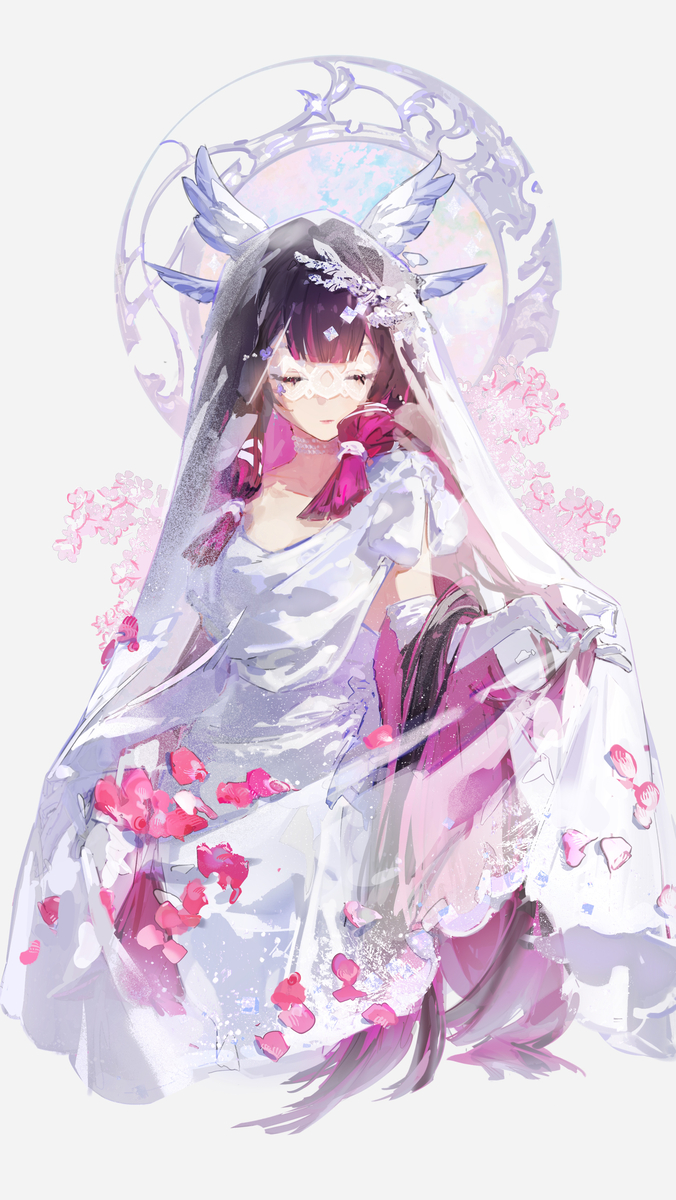 This is a pixiv picture whose title is 月神.