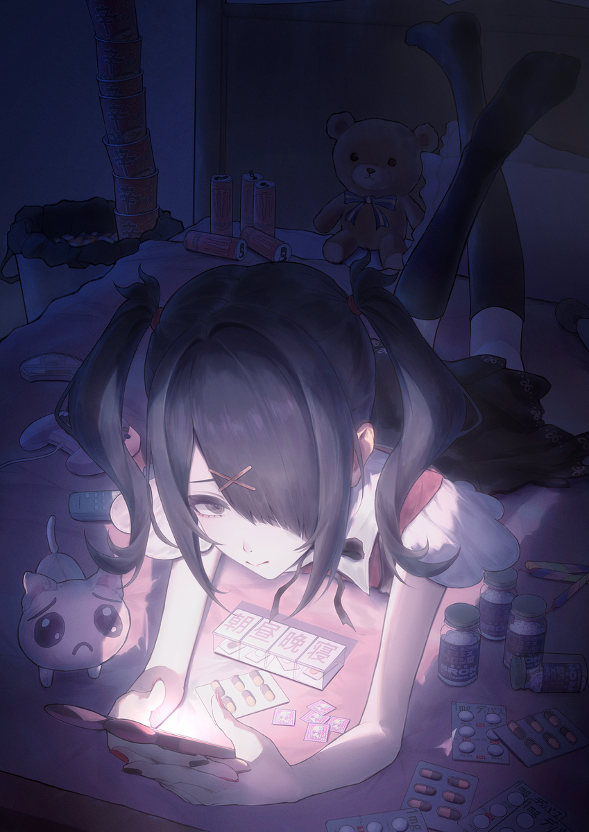 This is a pixiv picture whose title is †升天†.