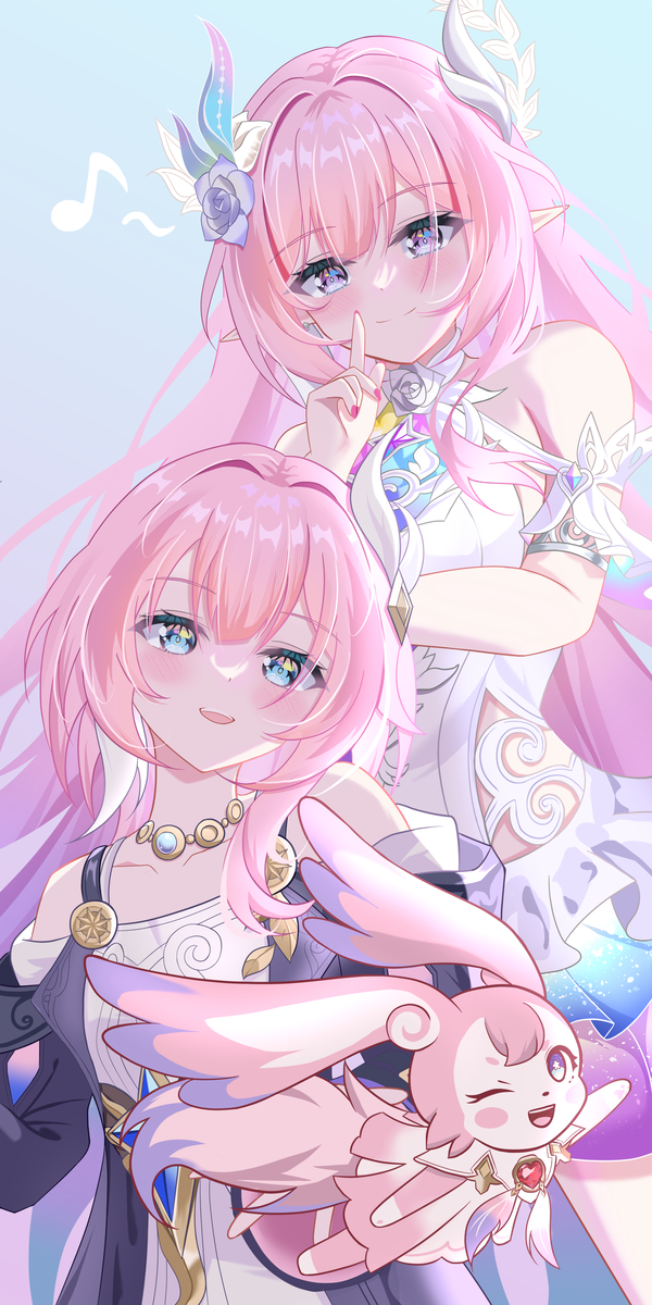 This is a pixiv picture whose title is 3 in 1 cyrene.