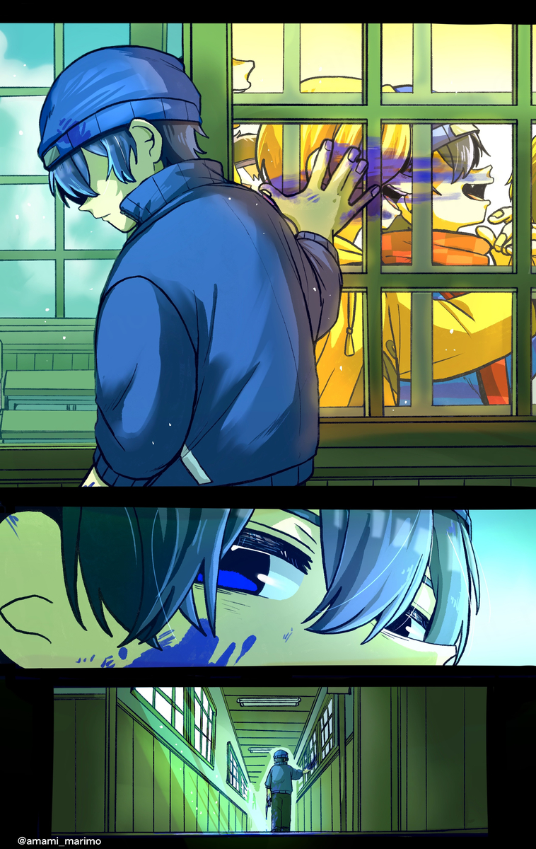 This is a pixiv picture whose title is もう一人の自分.