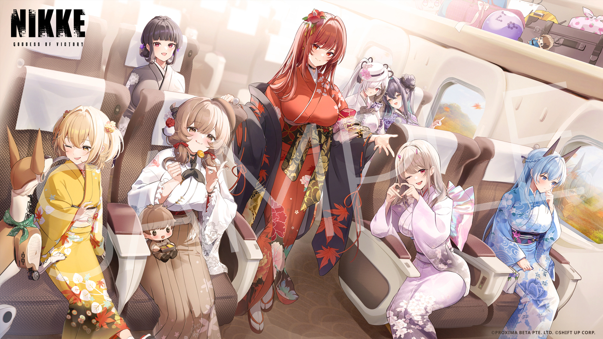This is a pixiv picture whose title is NIKKE × JR東海 推し旅.