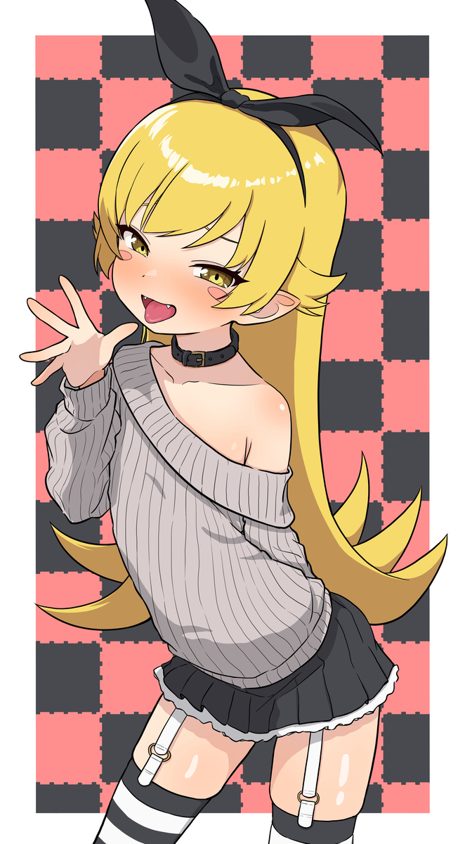 This is a pixiv picture whose title is 私服の忍野忍ちゃん.