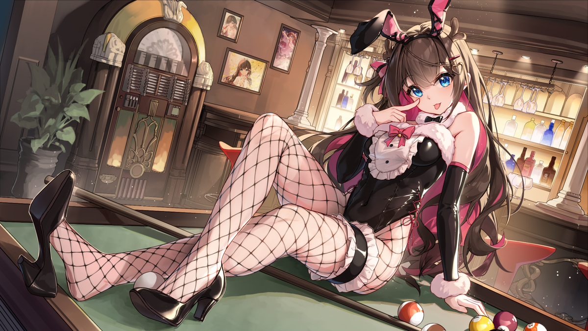 This is a pixiv picture whose title is 兔女郎璃.