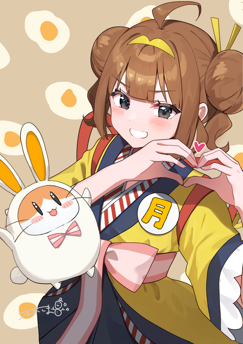 This is a pixiv picture whose title is いまだけ月見食べ美.