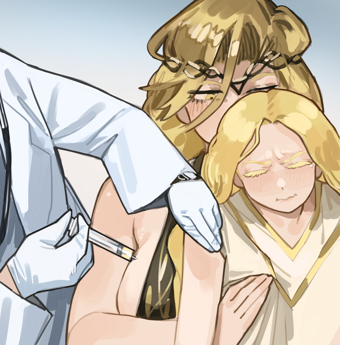 This is a pixiv picture whose title is 宝贝不痛不痛的....