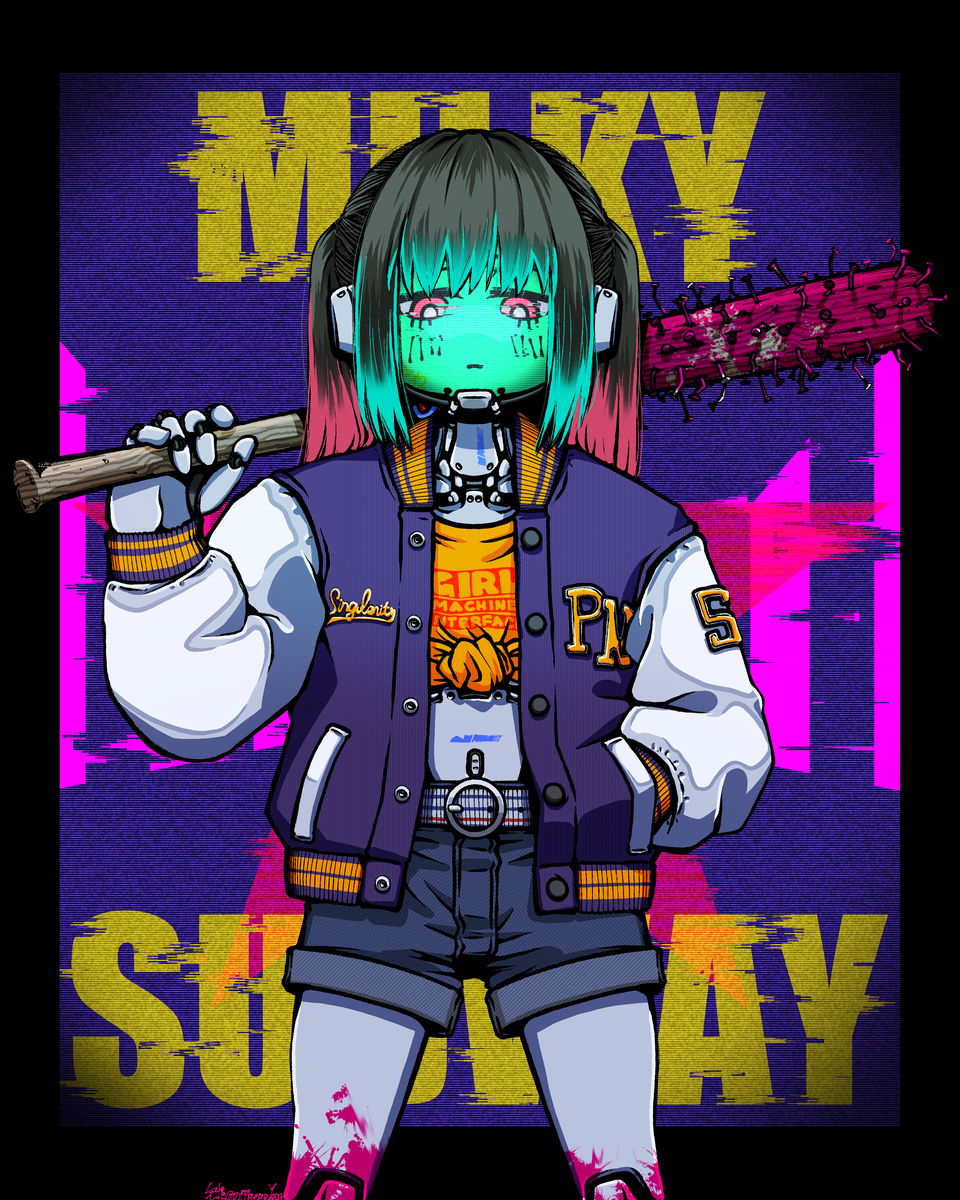 This is a pixiv picture whose title is マキナちゃんすきすき.