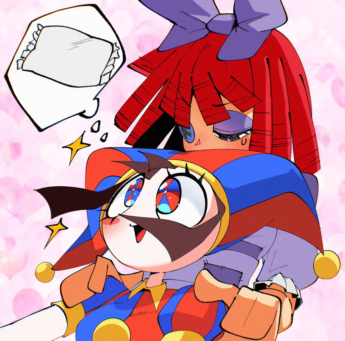 This is a pixiv picture whose title is 枕.