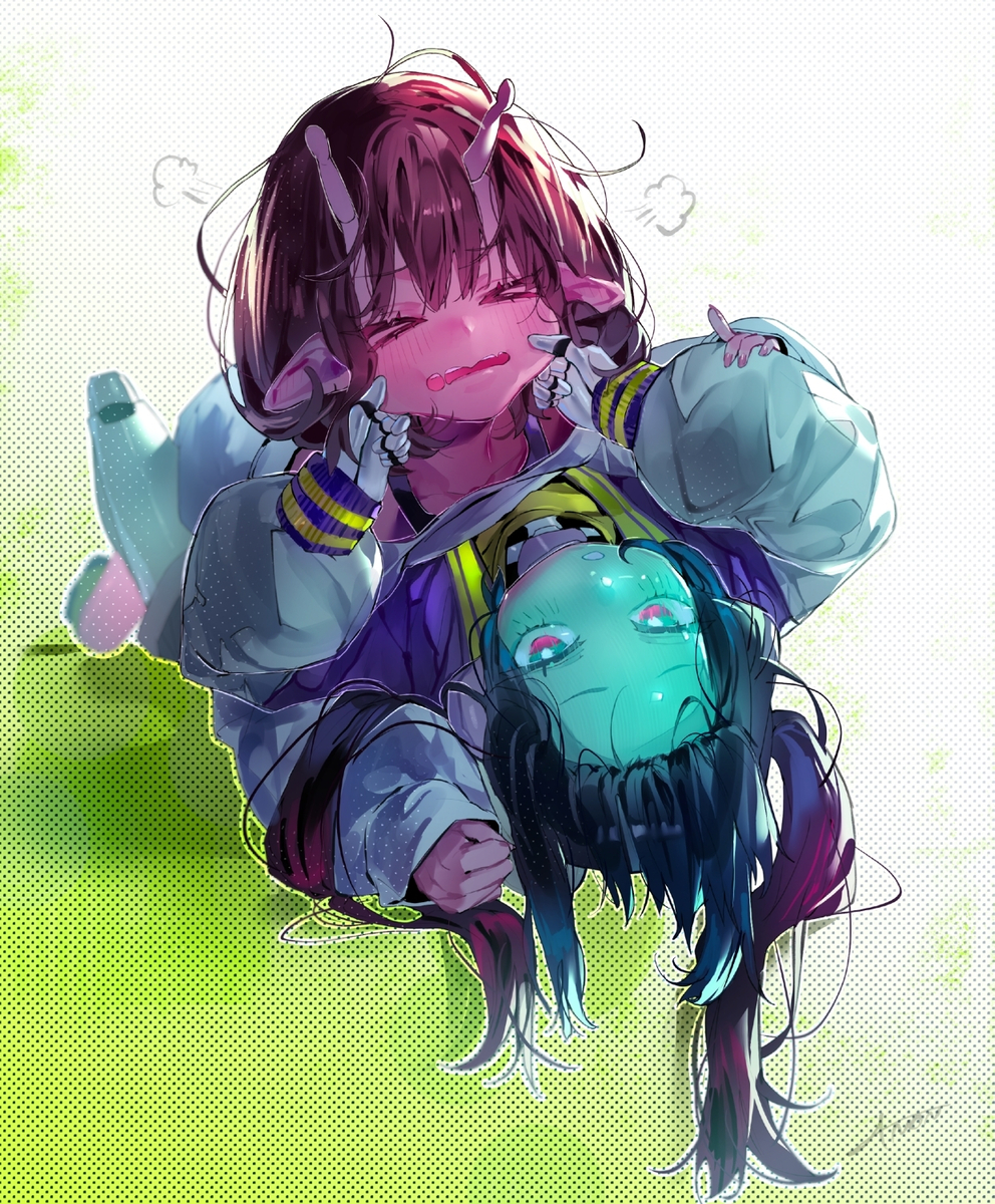 This is a pixiv picture whose title is 😫.