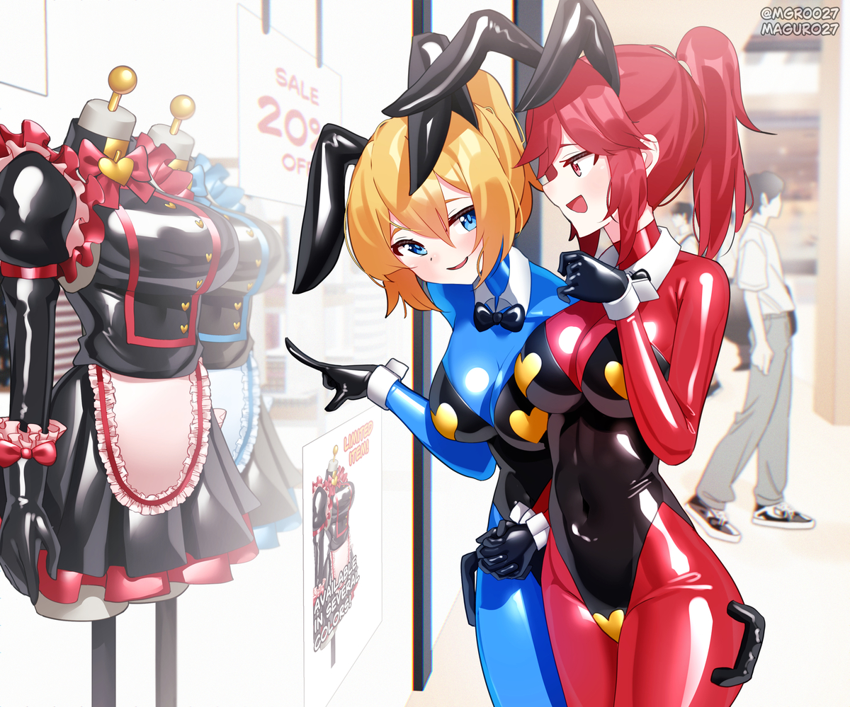 This is a pixiv picture whose title is window shopping.