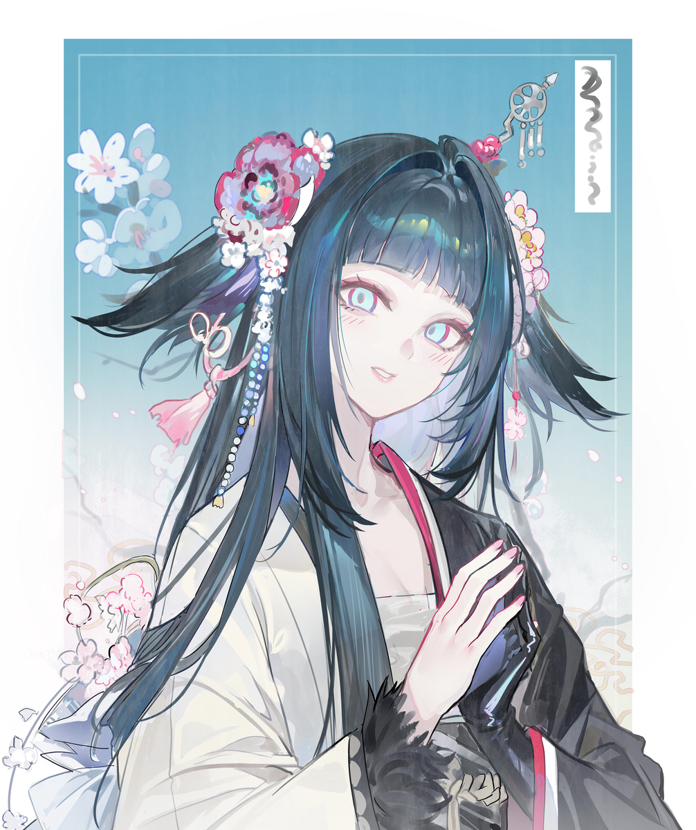 This is a pixiv picture whose title is 花.