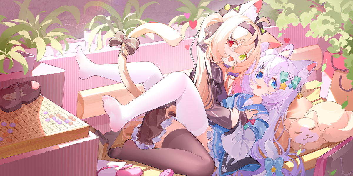 This is a pixiv picture whose title is 偷偷休息.