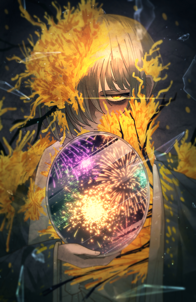 This is a pixiv picture whose title is 동백.