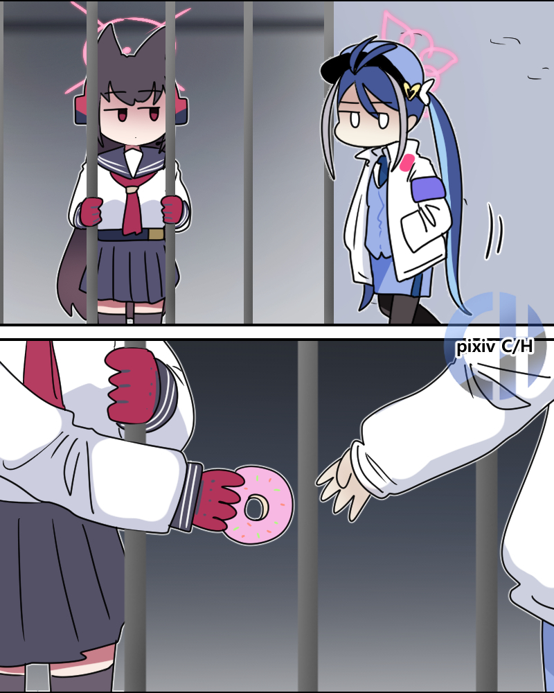 This is a pixiv picture whose title is 감옥생활! 2 Jail Life! #2.