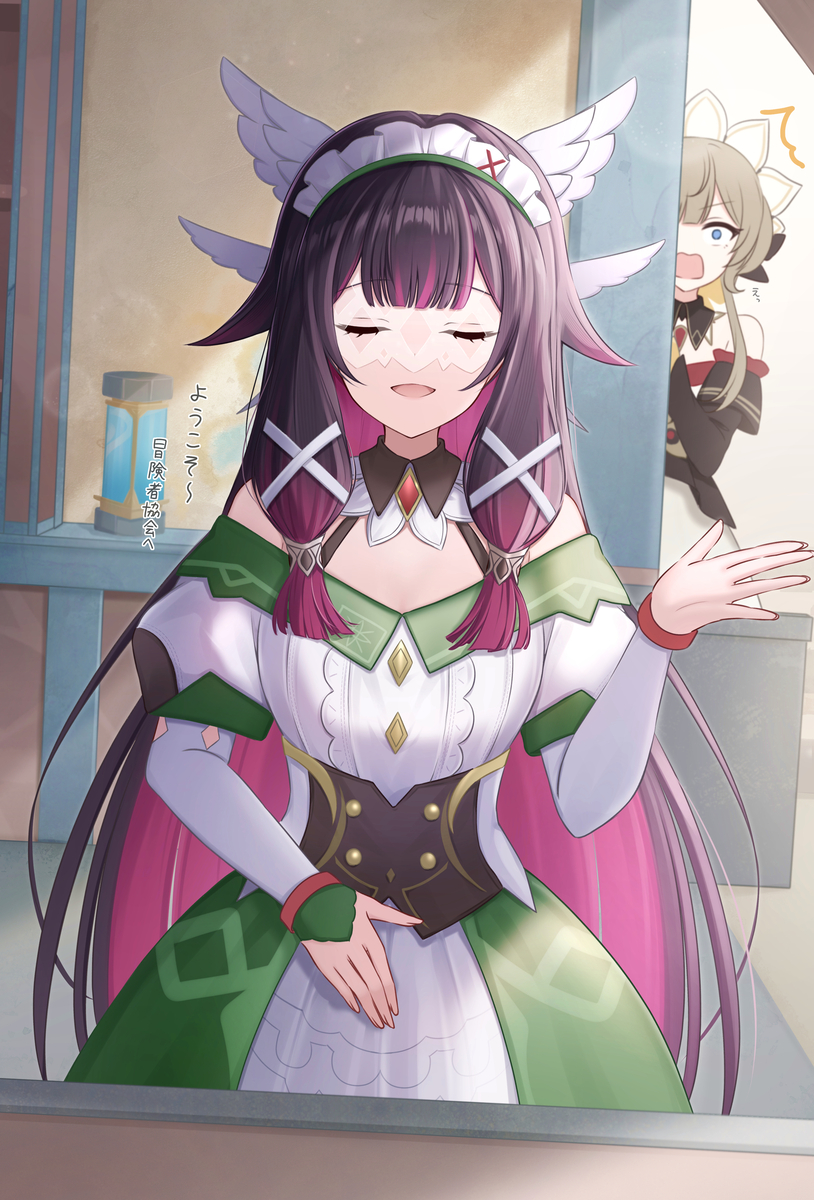 This is a pixiv picture whose title is 転職コロンビーナちゃん🎀.