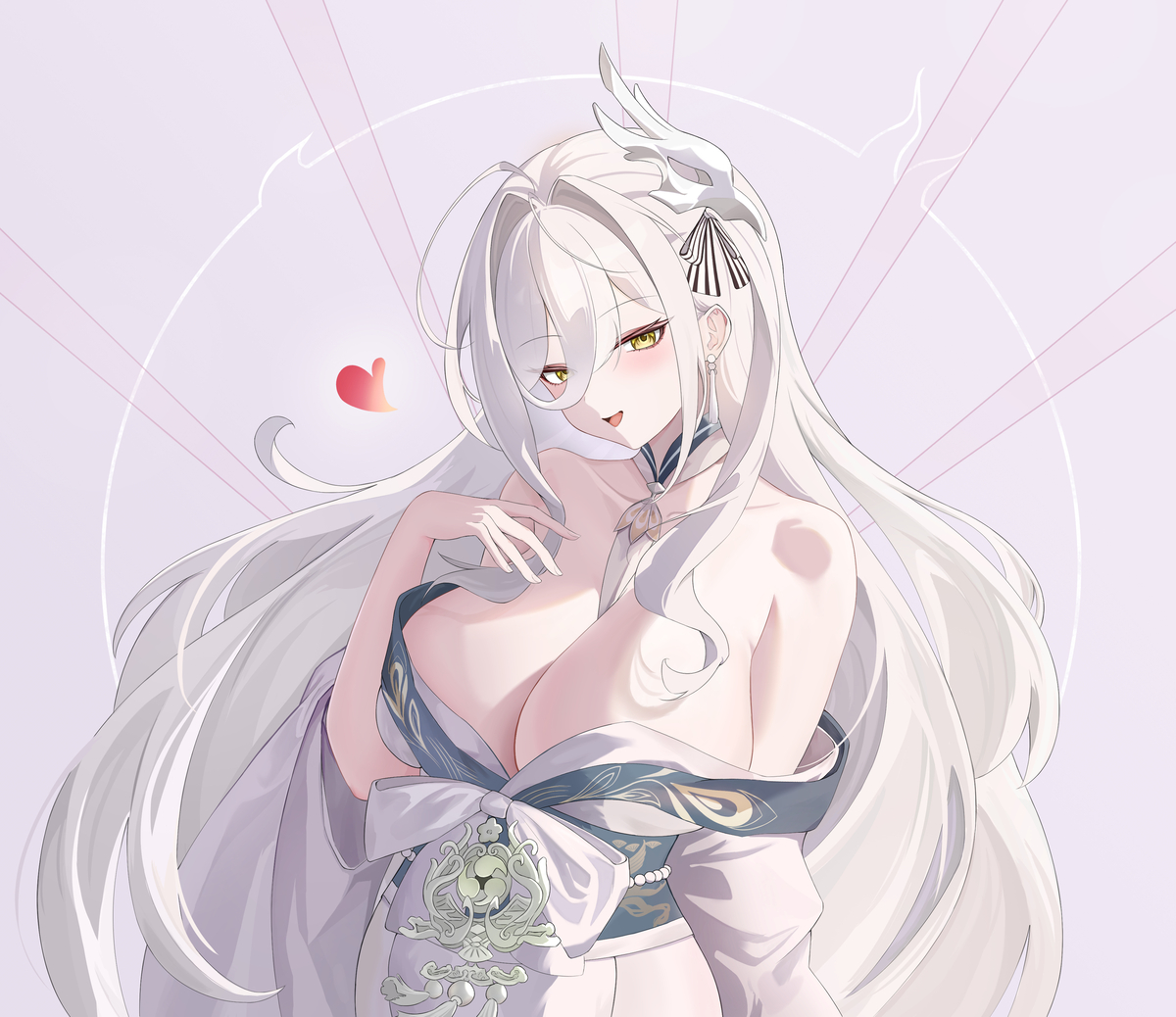 This is a pixiv picture whose title is 白鳳.