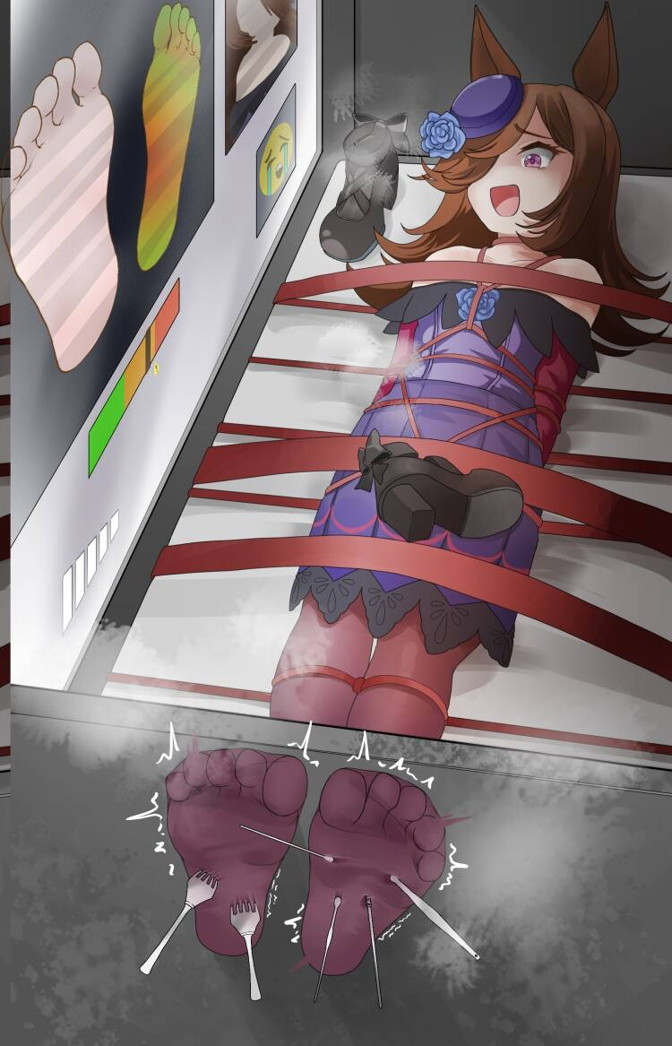 This is a pixiv picture whose title is 米浴的足底处刑.