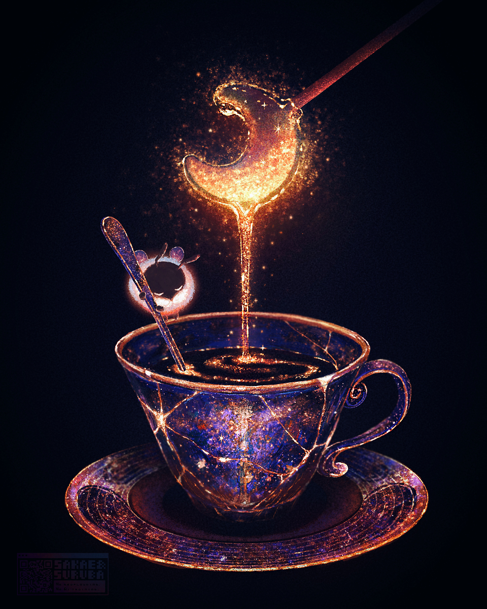 This is a pixiv picture whose title is 星を飲む.