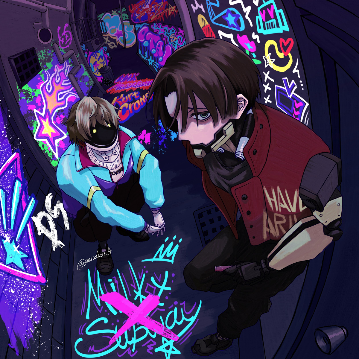 This is a pixiv picture whose title is サイボーグ男子.