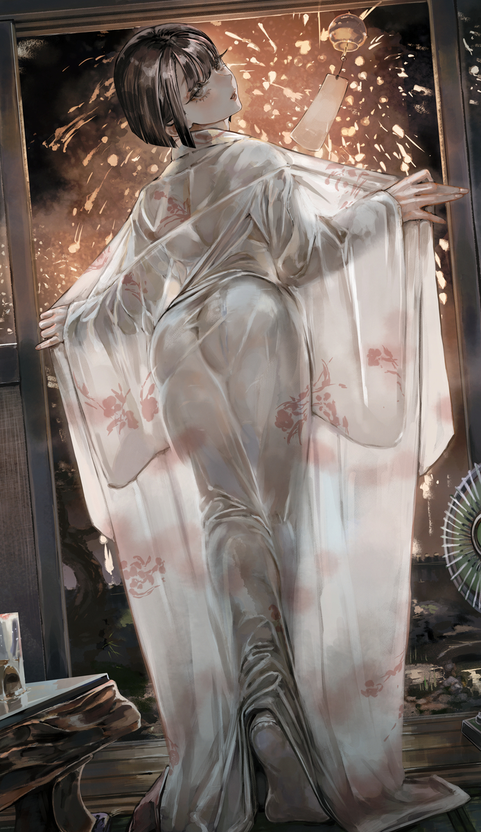 This is a pixiv picture whose title is ”照(しょう)”.