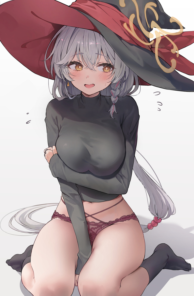 This is a pixiv picture whose title is 白尾エリ.