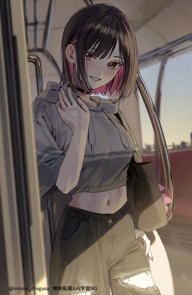 This is a pixiv picture whose title is ｢また明日、な｣.