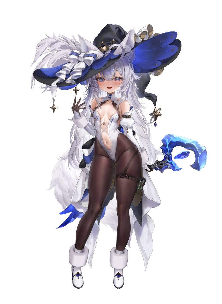 This is a pixiv picture whose title is 魔女沃尔芙.