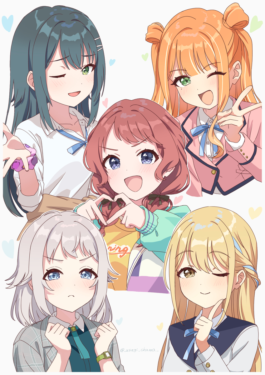 This is a pixiv picture whose title is 髪型変更1年1組‼︎.