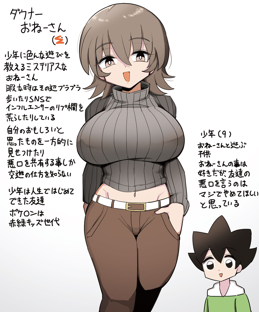 This is a pixiv picture whose title is ダウナーおねーさんのプロフィール.