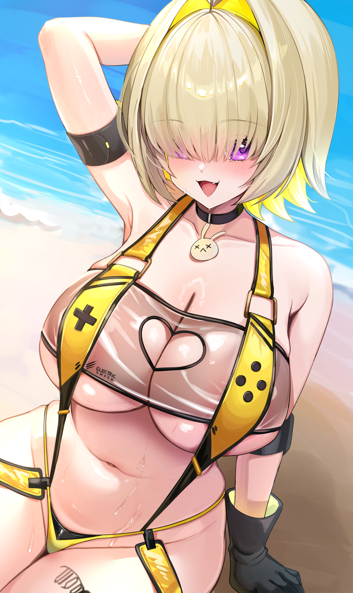 This is a pixiv picture whose title is エレグ水着.