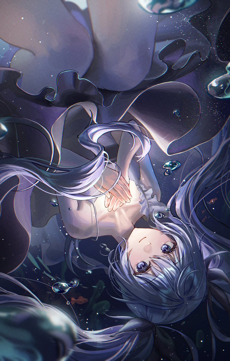 This is a pixiv picture whose title is miku.