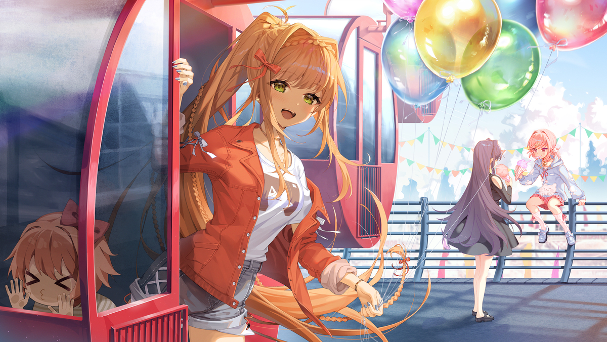 This is a pixiv picture whose title is Happy 8th anniversary.