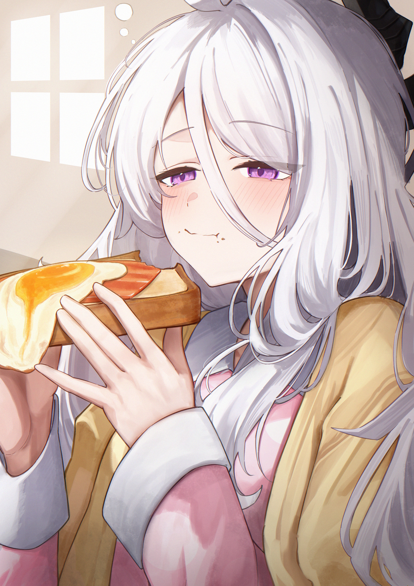 This is a pixiv picture whose title is 朝よわよわヒナ.