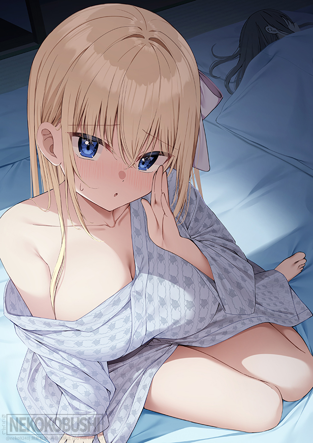 This is a pixiv picture whose title is （...え？妹さん起きちゃうよ）.