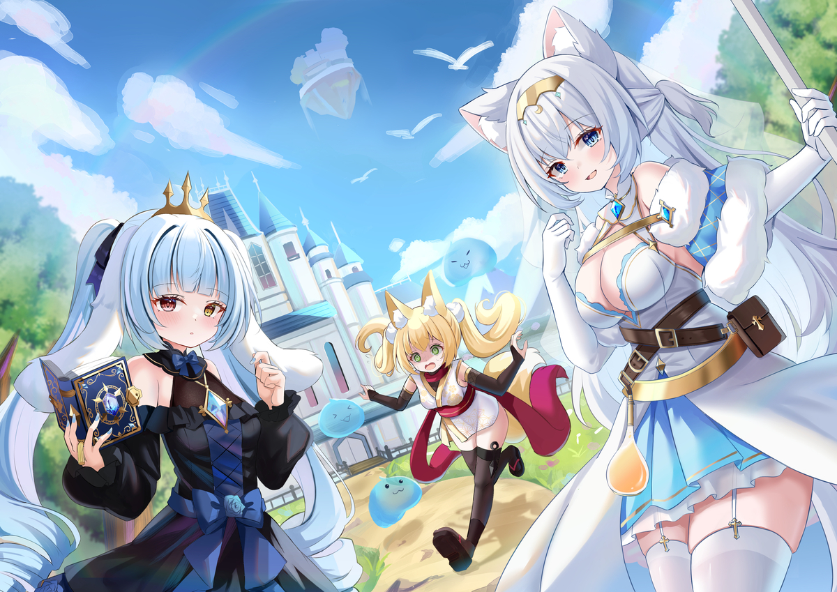 This is a pixiv picture whose title is 旅立ち.