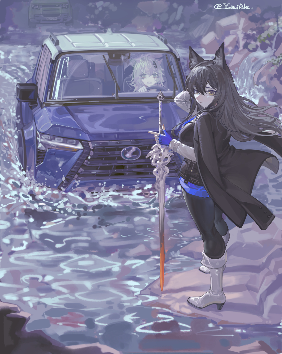 This is a pixiv picture whose title is テキサス？レクサス？.