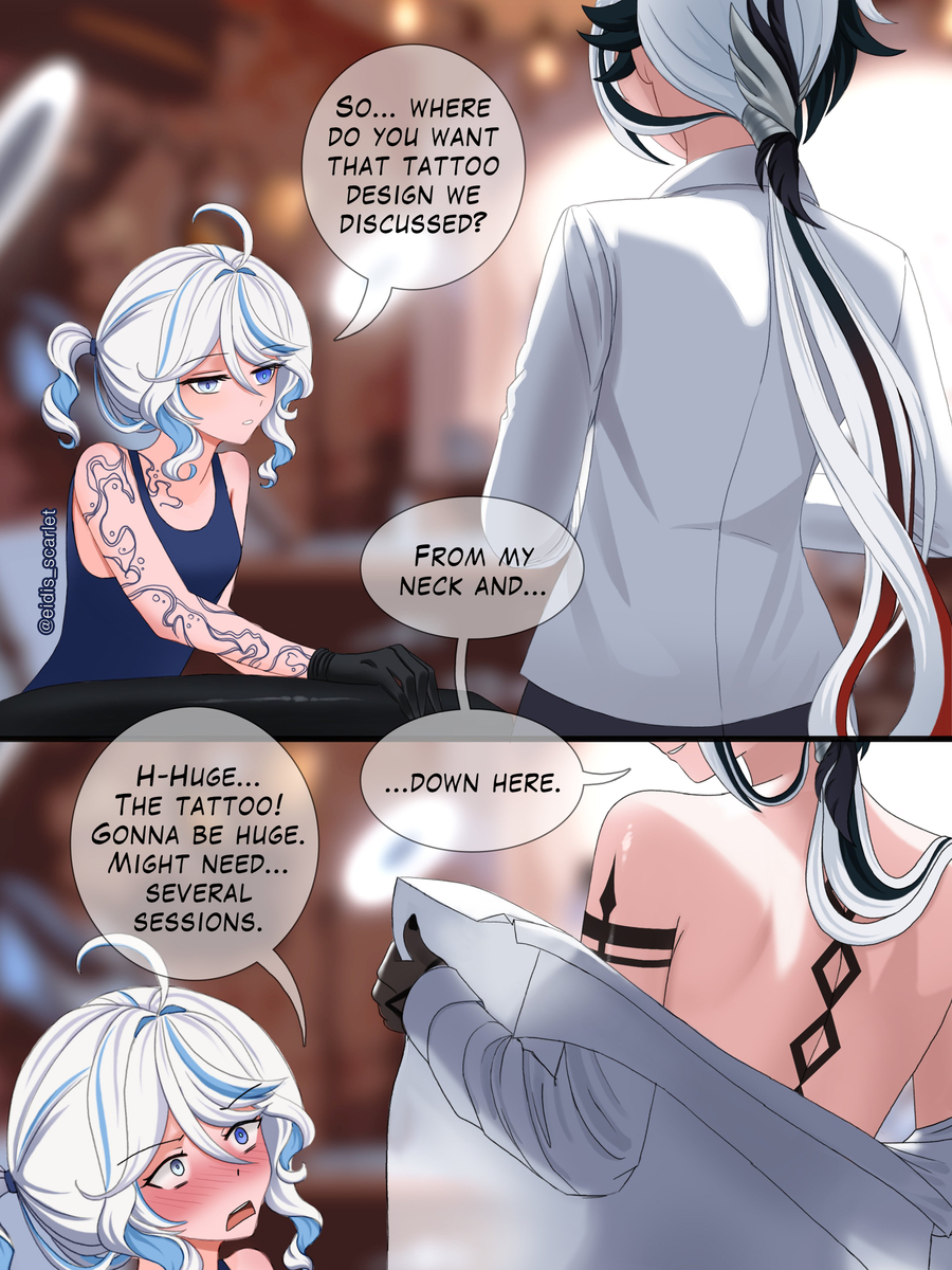 This is a pixiv picture whose title is Tattoo.