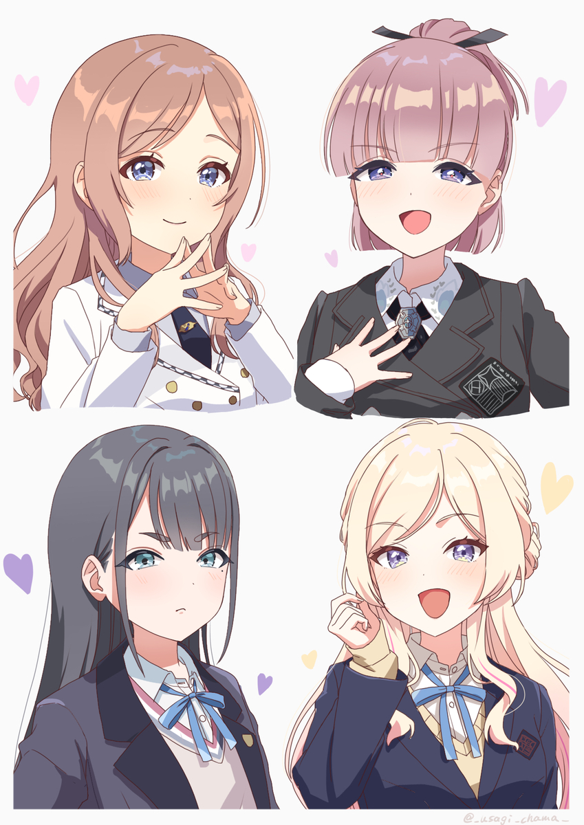 This is a pixiv picture whose title is 髪型交換3年1組‼︎.