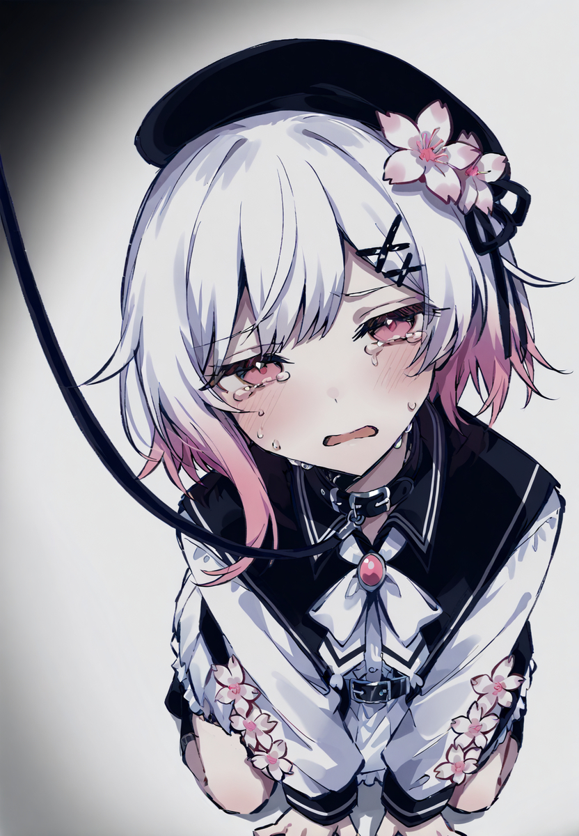 This is a pixiv picture whose title is 首輪つけられちゃうエマ.