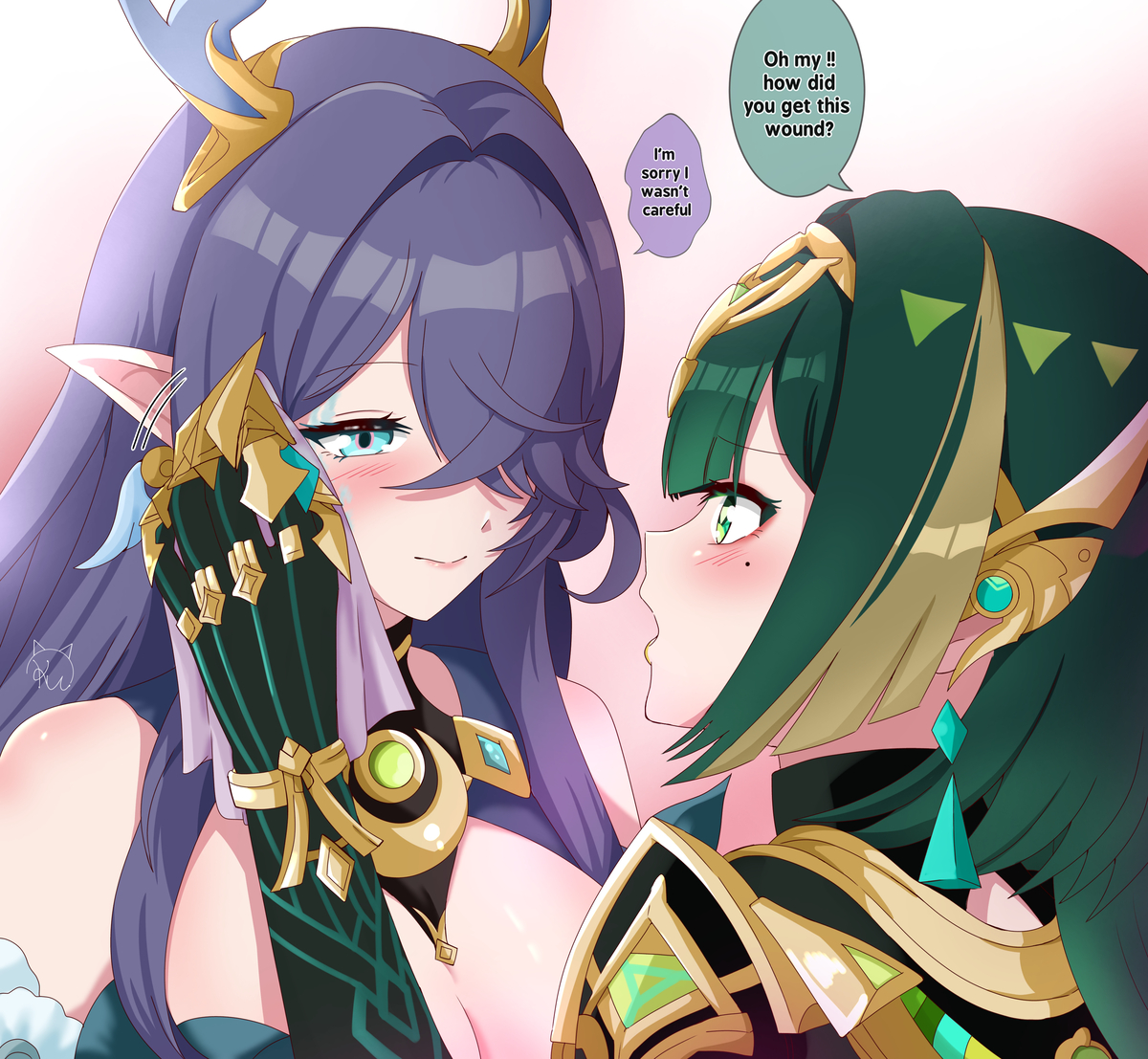 This is a pixiv picture whose title is Love is the language of the eyes.