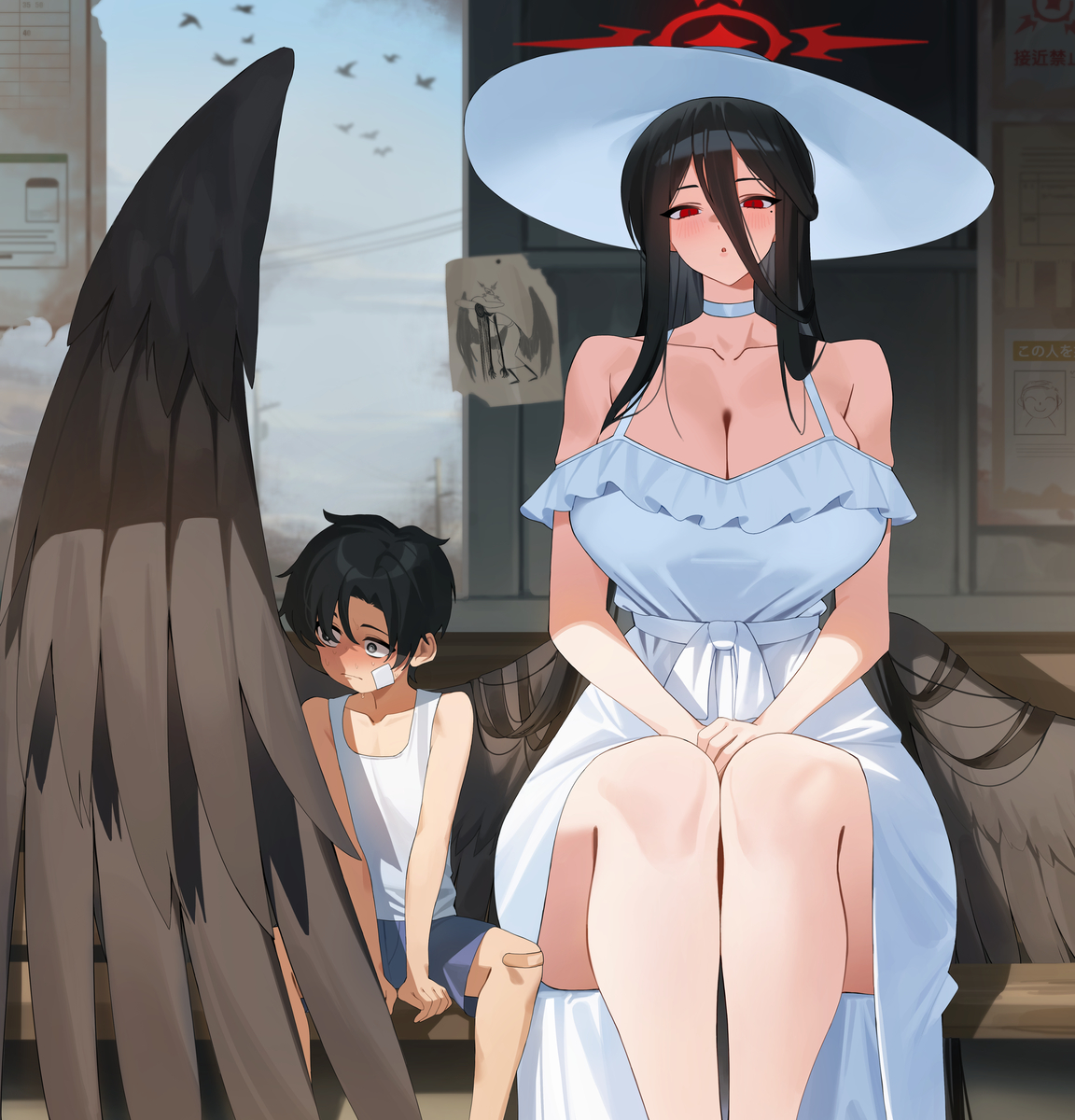 This is a pixiv picture whose title is Hasumisama.